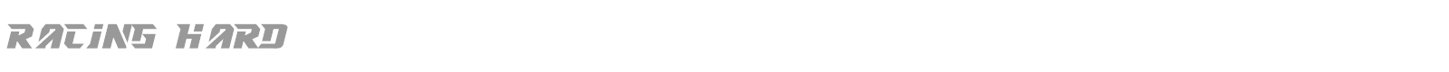 Racing Hard font preview